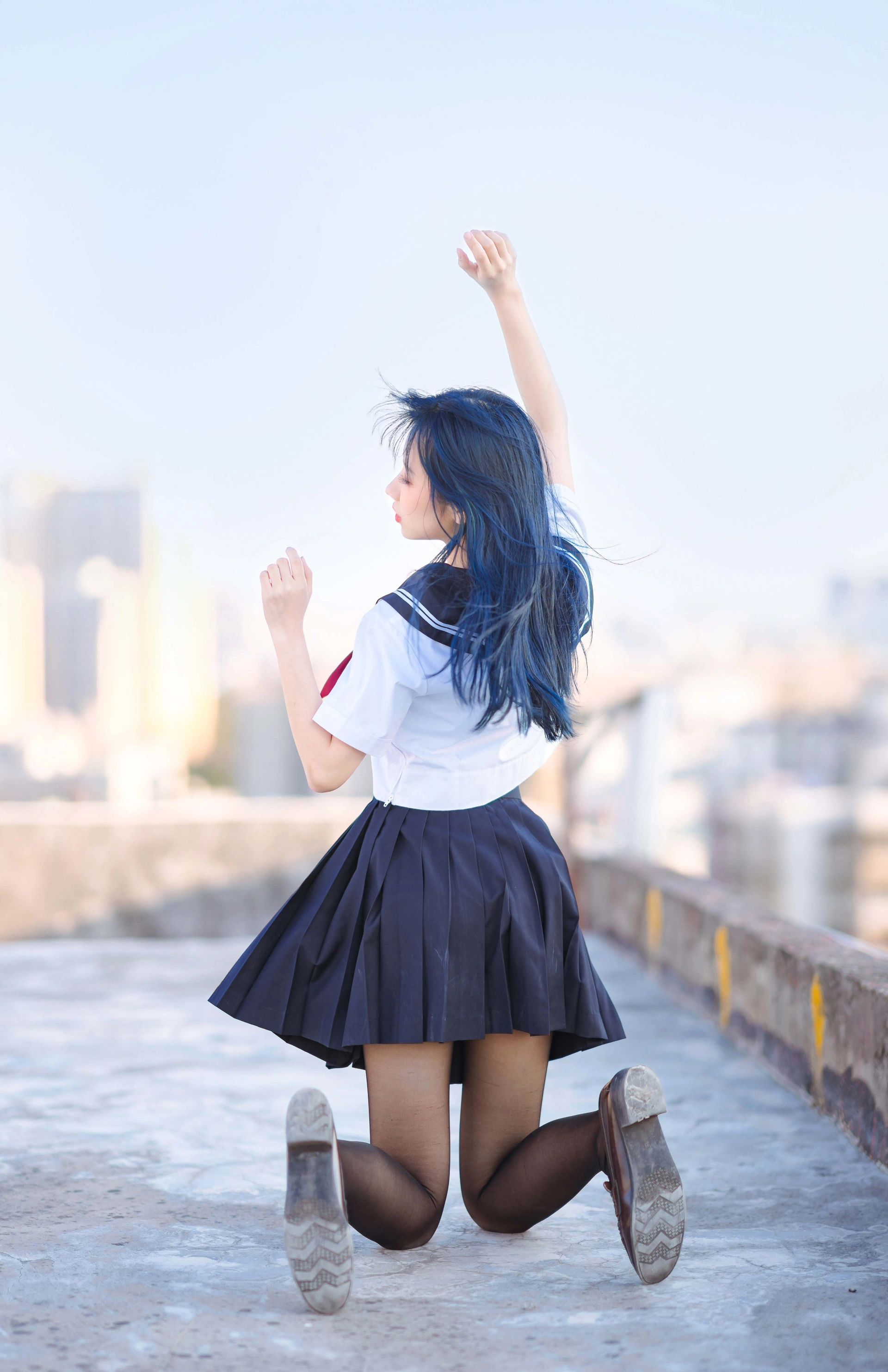 果咩酱w - NO.19 jk制服 2